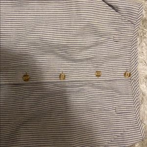 Linen vintage midi skirt